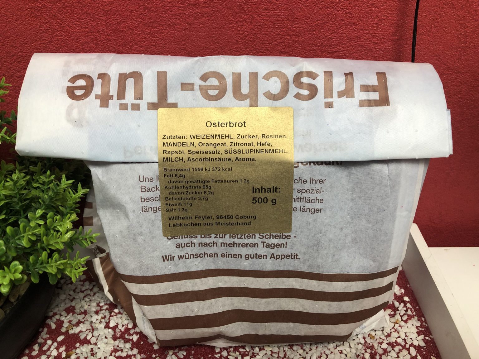 Das Feyler Osterbrot in der Frische Tüte