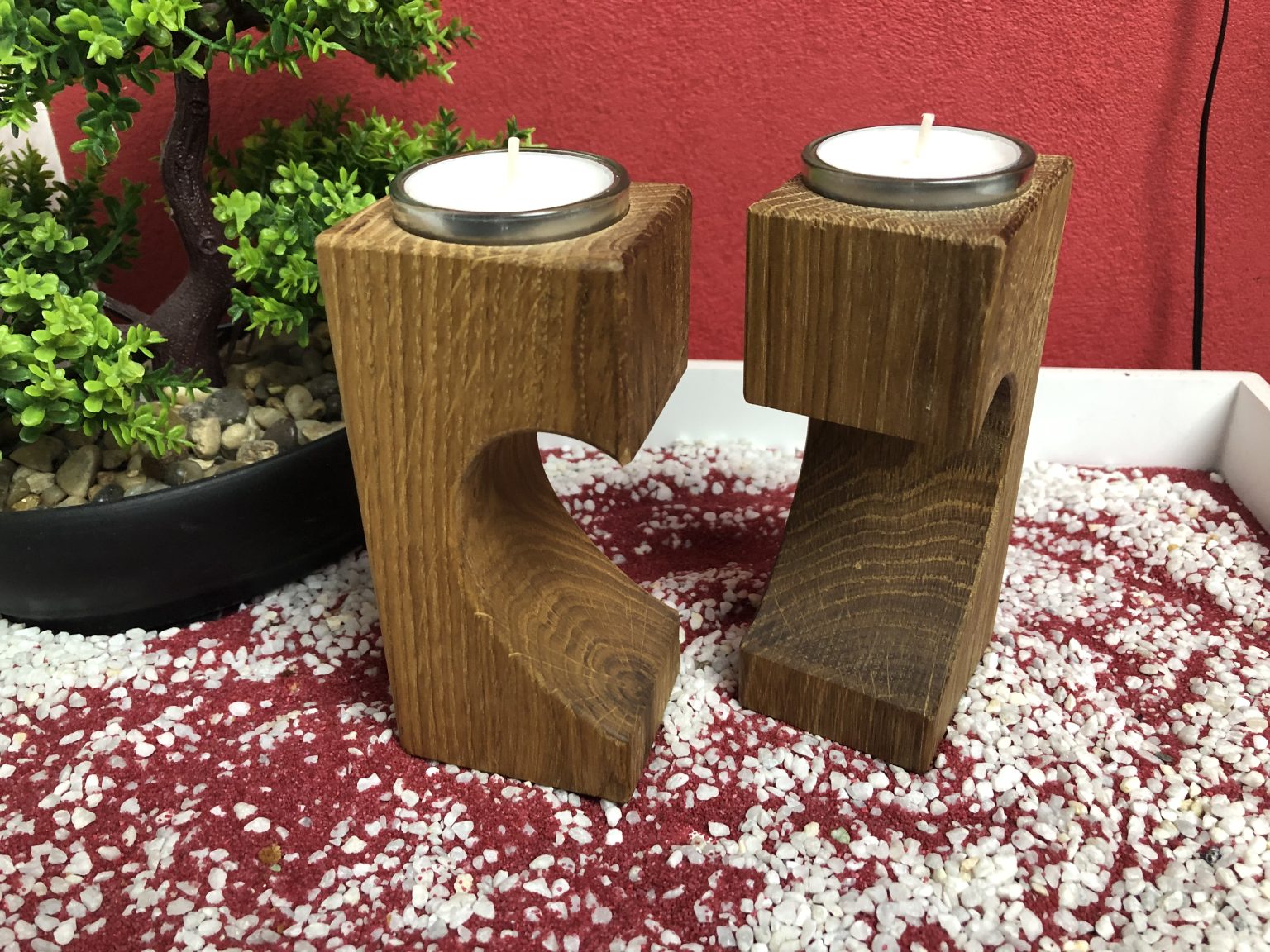 Meine beiden kerzenständer von WoodprinzDesign
