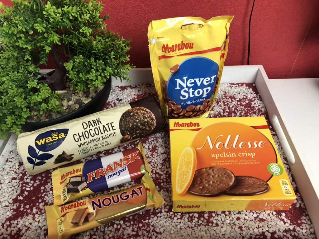 Verschiedene Sorten Schokolade und Nougat