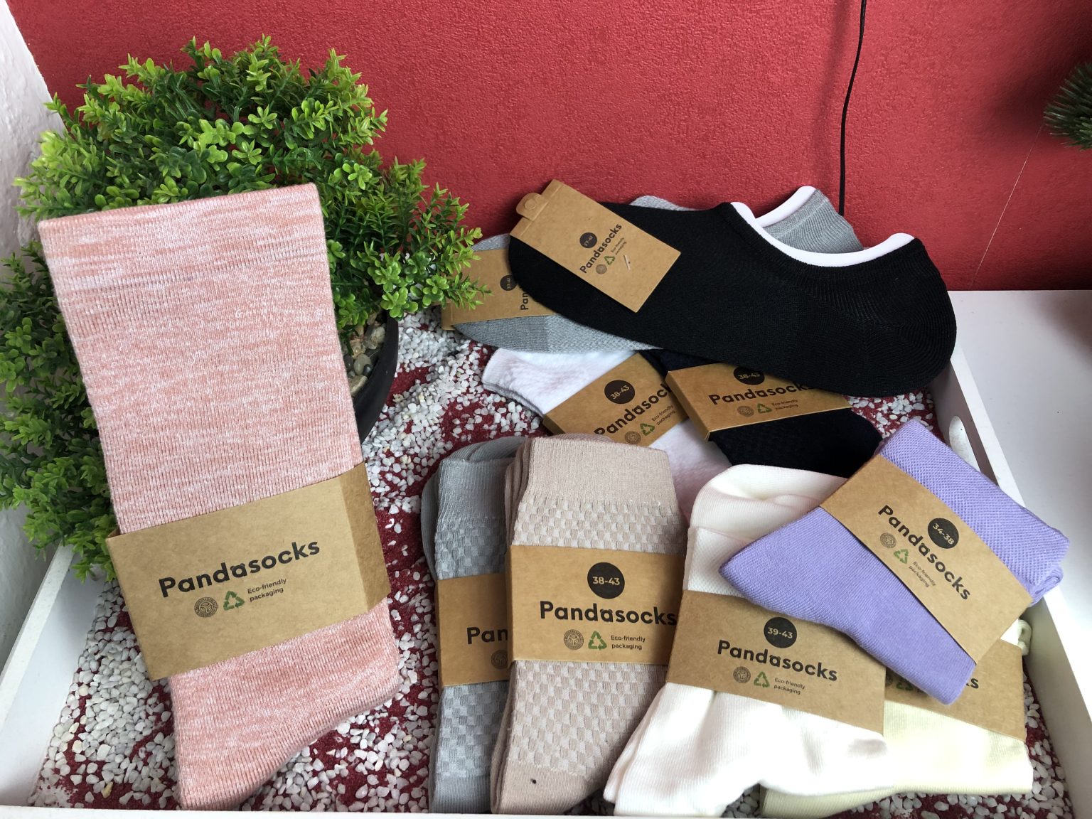 Eine große Auswahl der Pandasocks