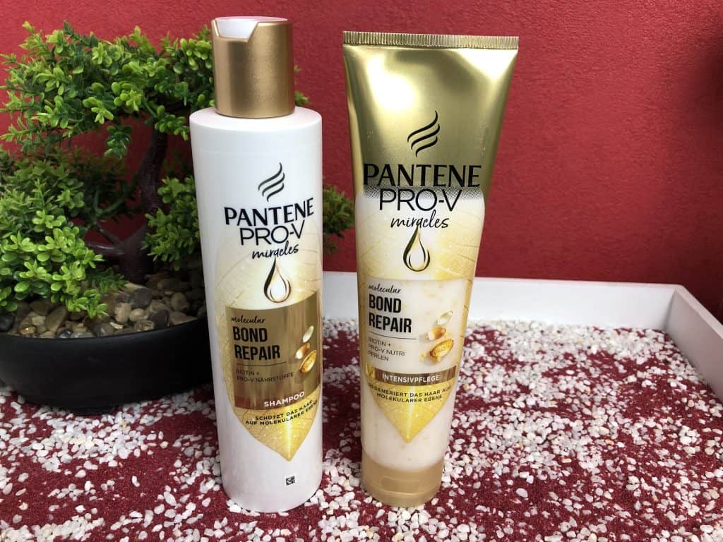 Das Pantene Bond Repair Shampoo sowie die Intensivpflege