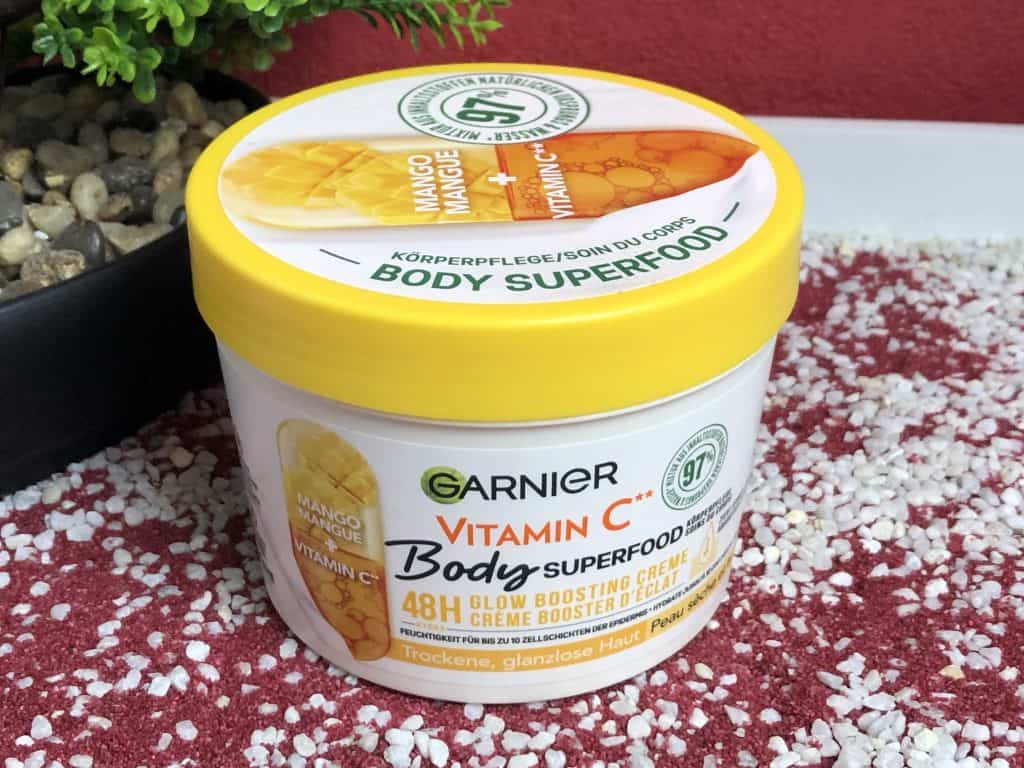 Garnier Body Superfood, die Sorte Mango und Vitamin C