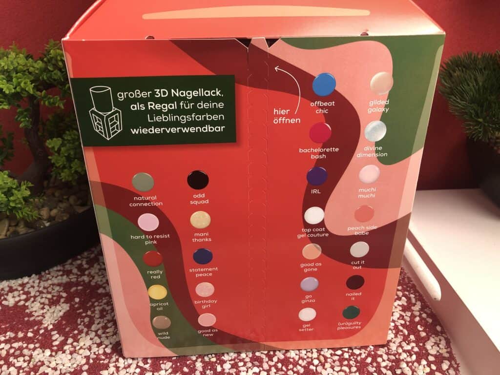 Das befindet sich alles in dem Essie Adventskalender 2014