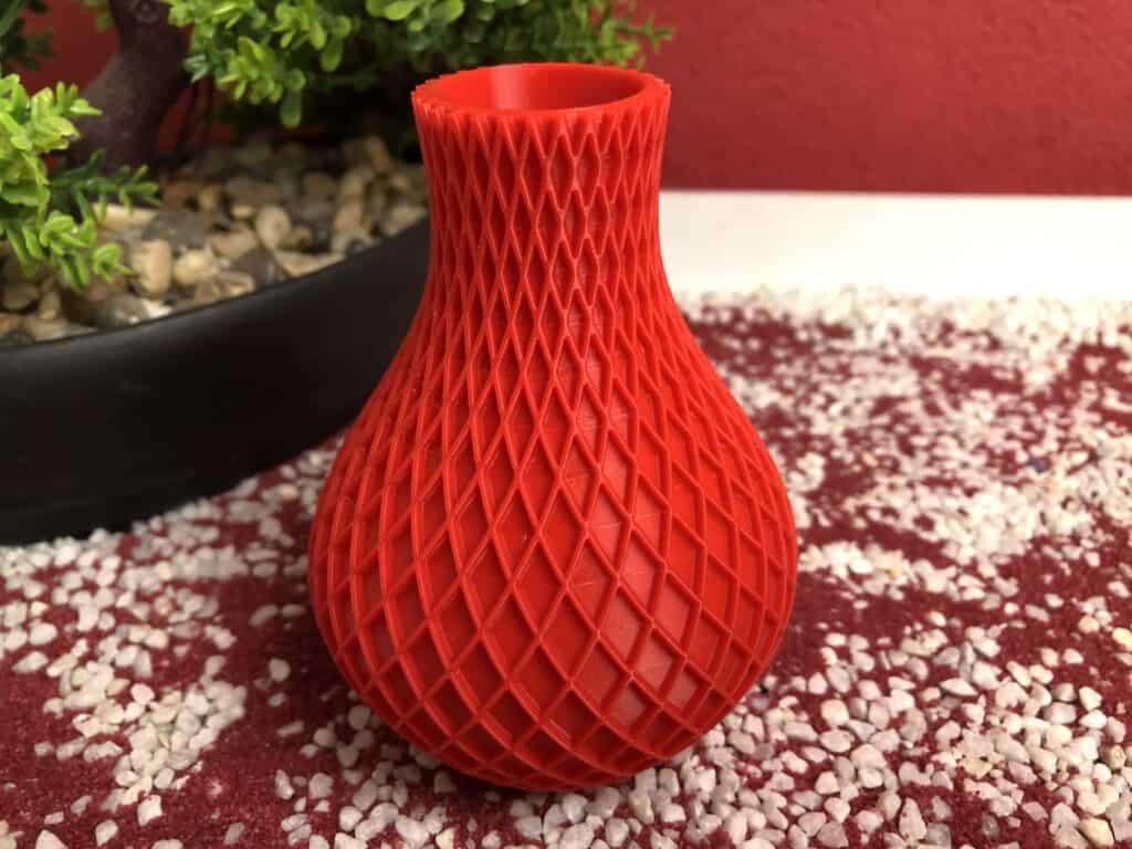 Meine PrintTexx Gittervase in Rot