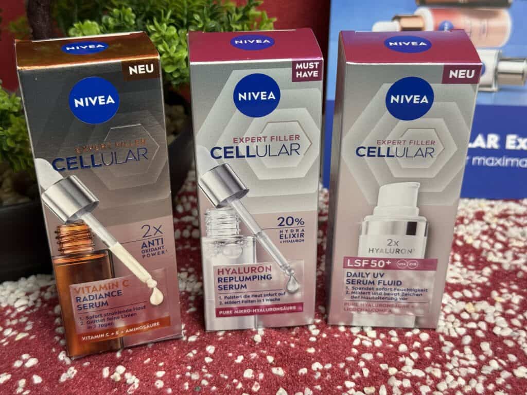 Alle drei Nivea Produkte