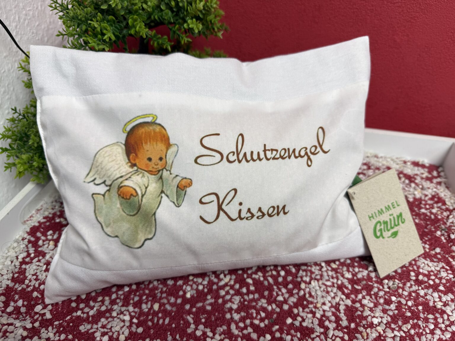 Mein Himmelgrün Schutzengel Kissen