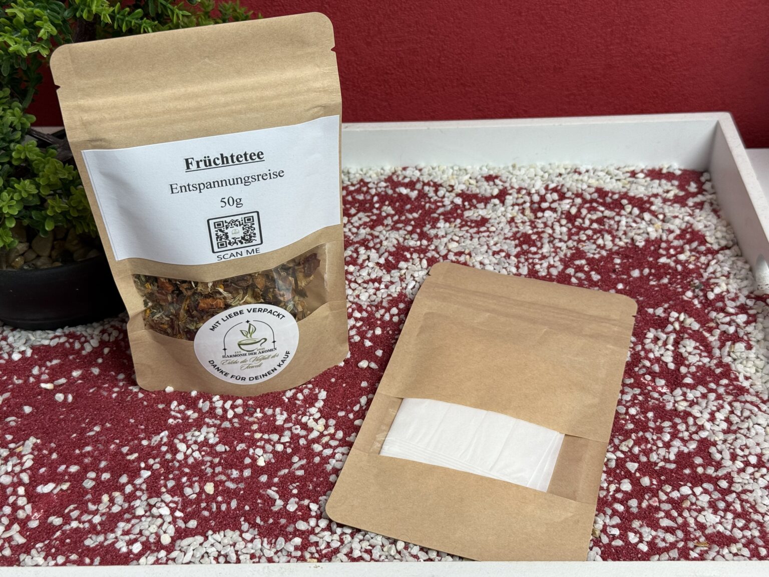 Harmonie der Aromen Entspannungsreise, ein leckerer Früchtetee