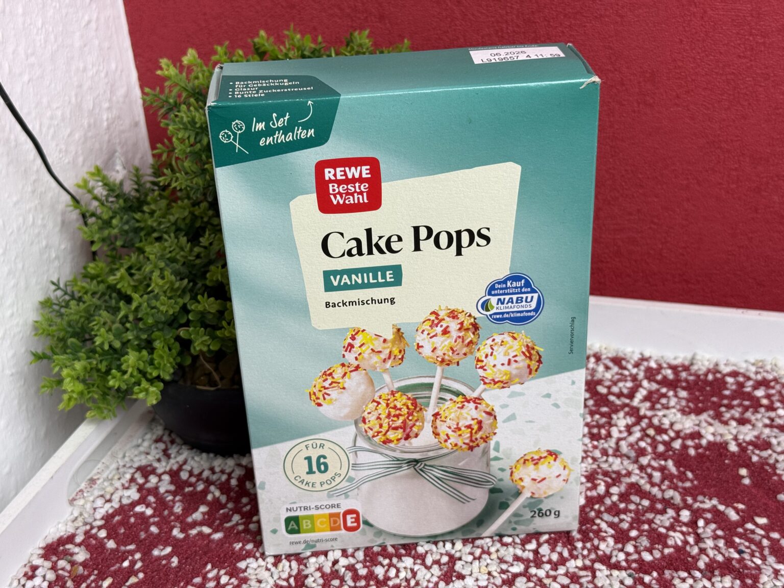 Rewe Cake Pops Backmischung in der Variante Vanille