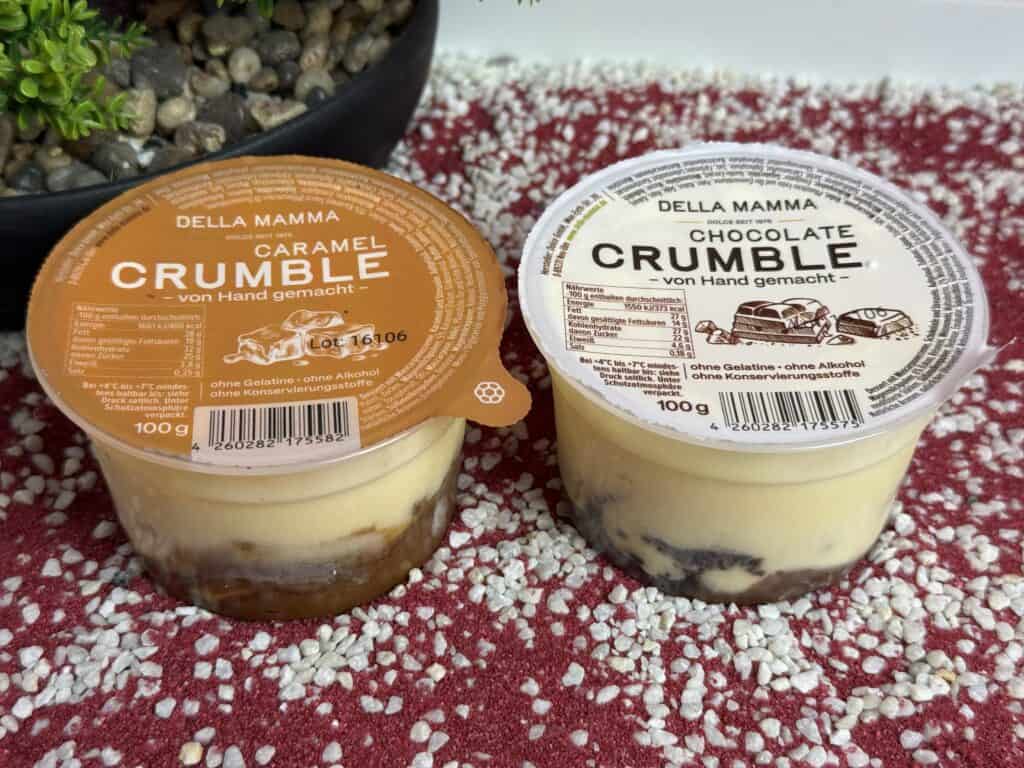 Chocolate Crumble sowie Caramel Crumble
