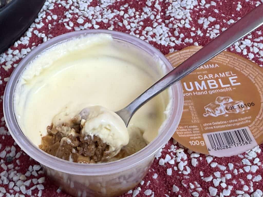 Mein Highlight, das Della Mamma Caramel Crumble
