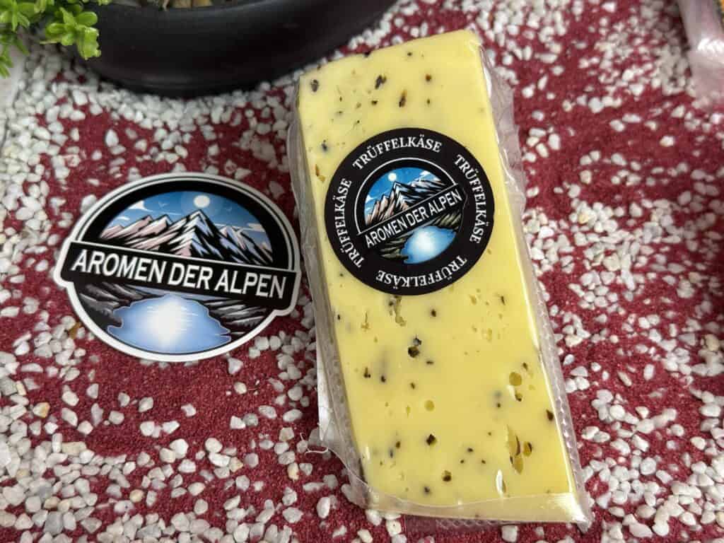 Aromen der Alpen Käse, der Trüffelkäse
