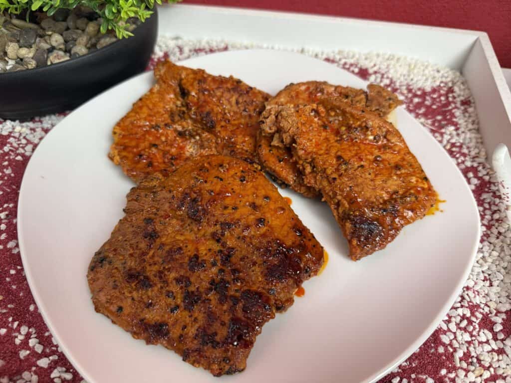 Das Metzgerei Böhm Lachssteak Smokey BBQ
