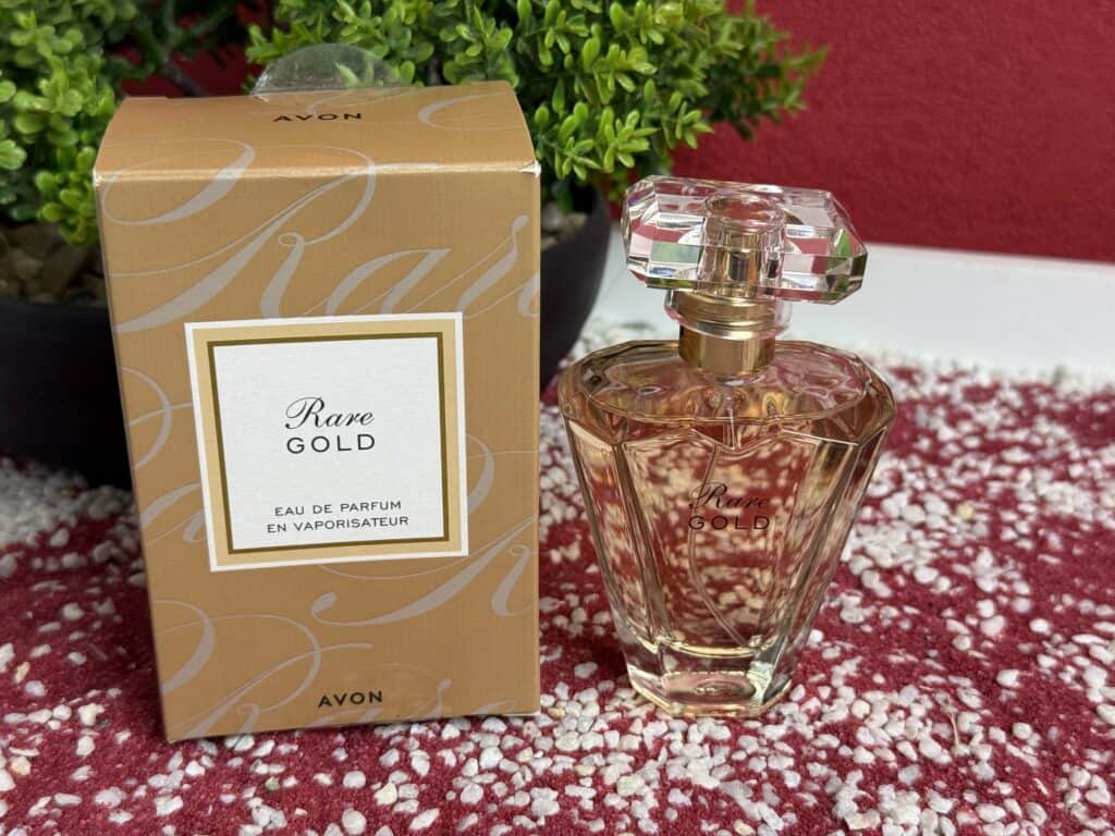 Das Avon Rare Gold Eau de Toilette, so sieht der Flakon aus
