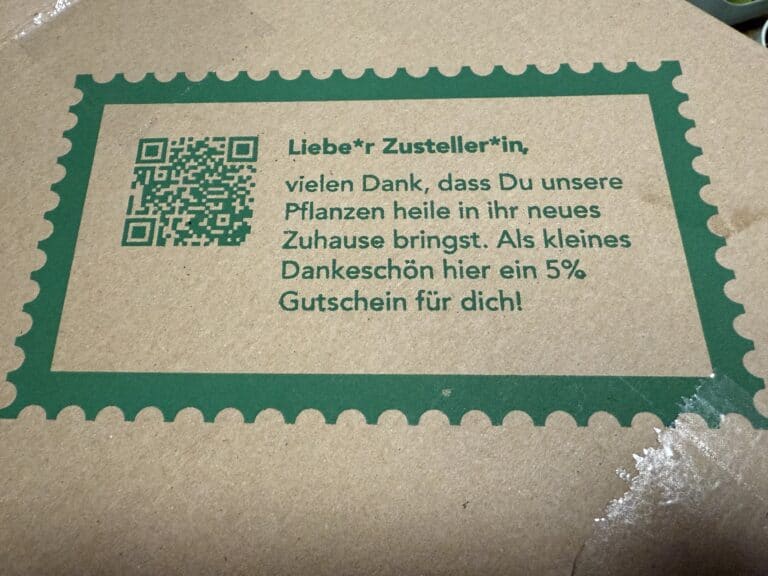 So toll verpackt kommt der Bloomify Zwerg Granatapfel Gloria bei euch an