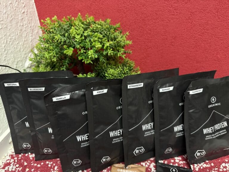 Alle Sorten des Orgainic Bio Whey Test Bundle