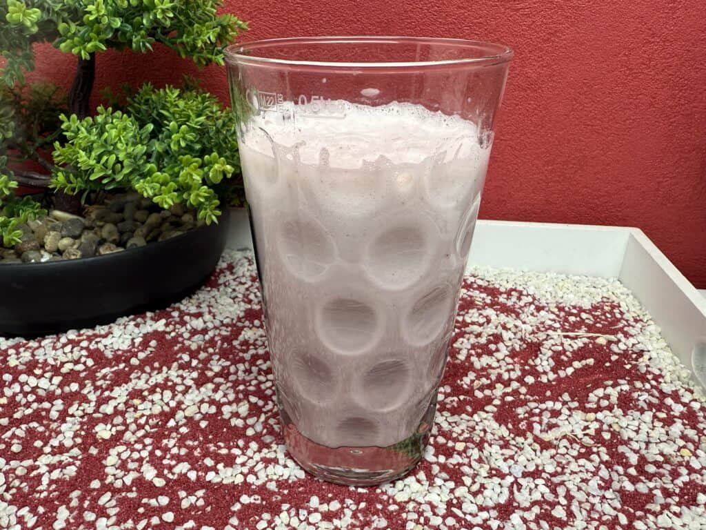 Die Sorte Erdbeere von dem Orgainic Bio Whey Test Bundle