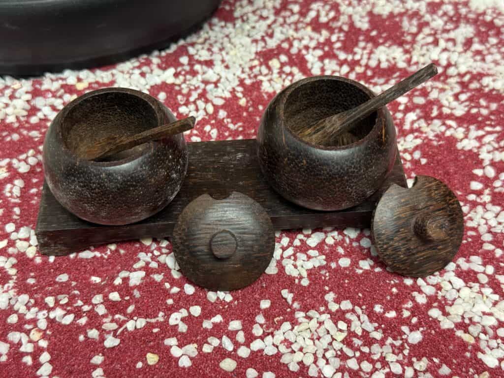 Das Fischers Lagerhaus Gewürzbehälter Duo, hier habe ich die Deckel abgenommen