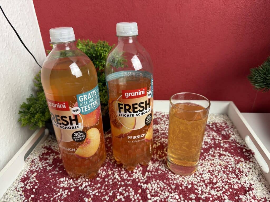 Die Granini Fresh Pfirsich Leichte Schorle