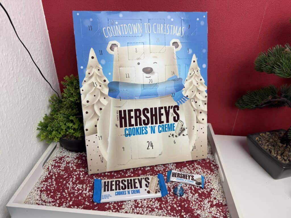 Das befindet sich in dem Hershey's Adventskalender