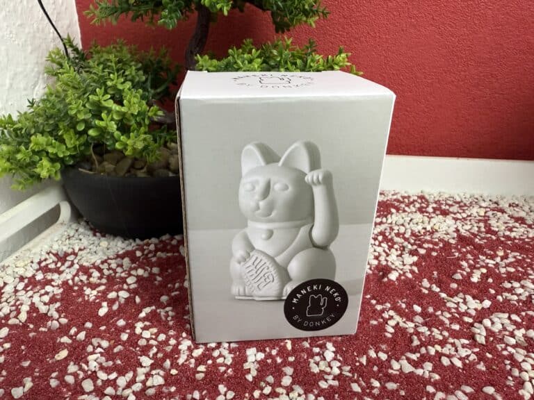Die Winkekatze Lucky Cat Mini in Weiß