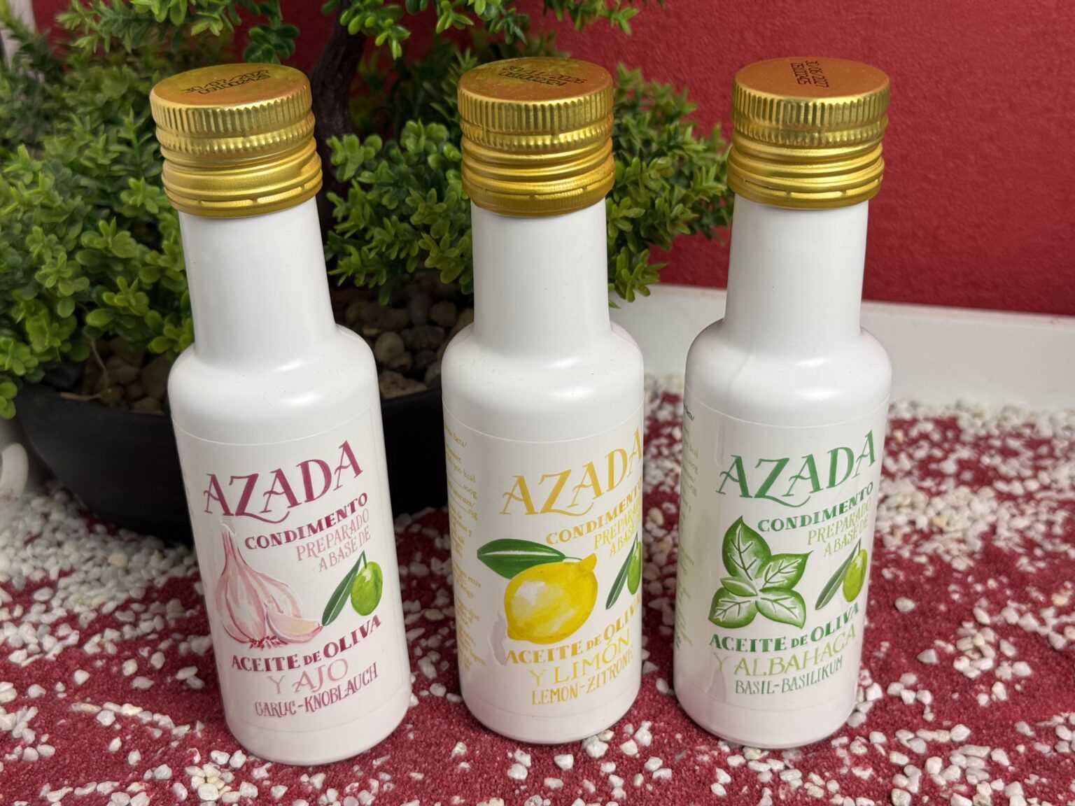 Azada aromatisierte Olivenöle, meine drei Sorten