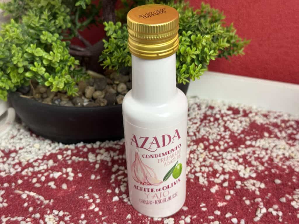 Das Azada aromatisierte Olivenöl Knoblauch