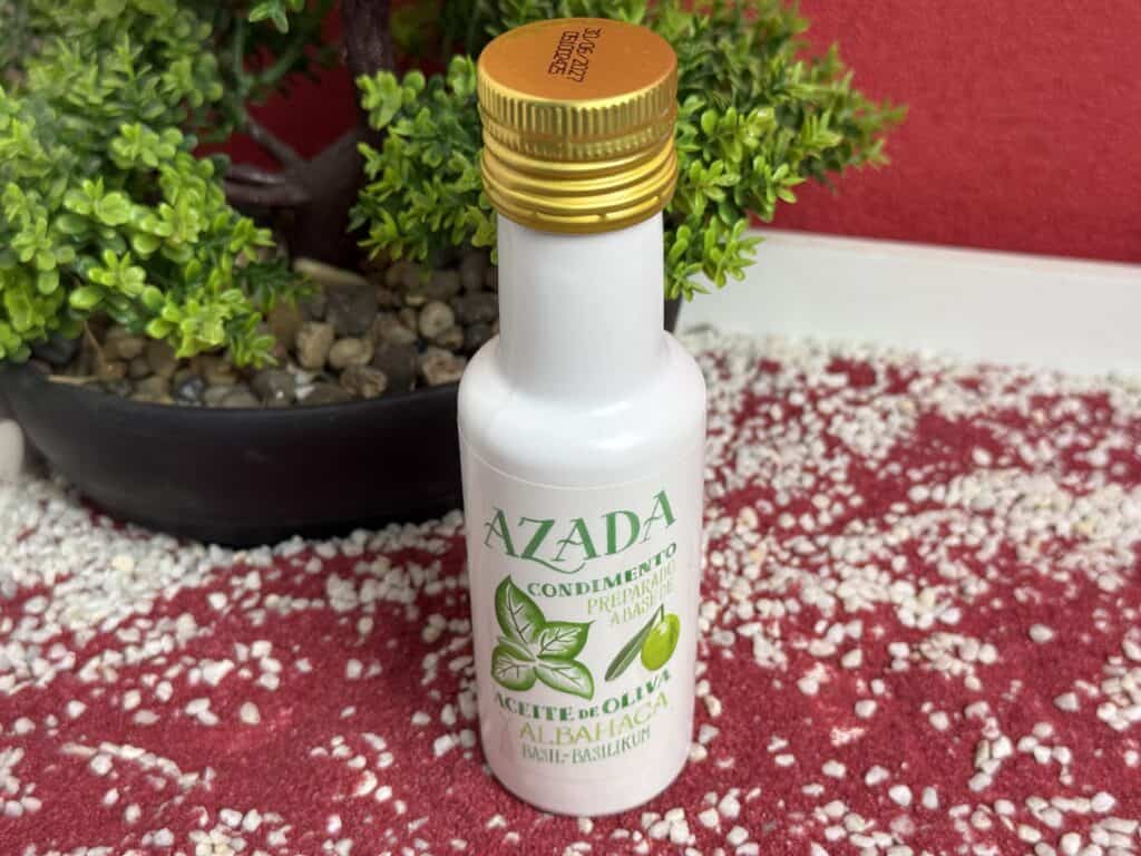 Das Azada aromatisierte Olivenöl Basilikum