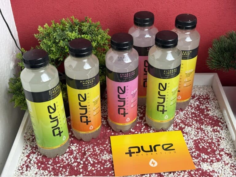 Der Pure Hydration Sportdrink in drei Sorten