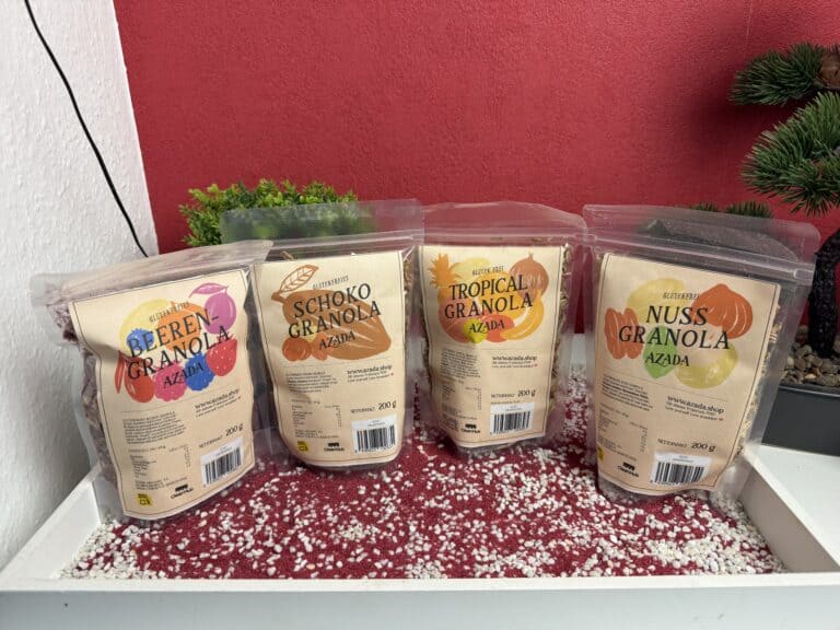 Das Azada Granola, meine vier Sorten
