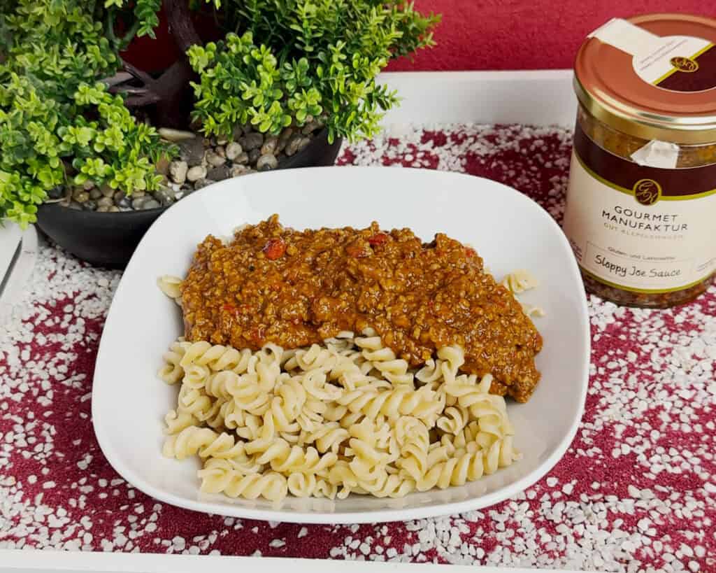 Die Sloppy Joe Sauce von der Gourmet Manufaktur Gut Klepelshagen