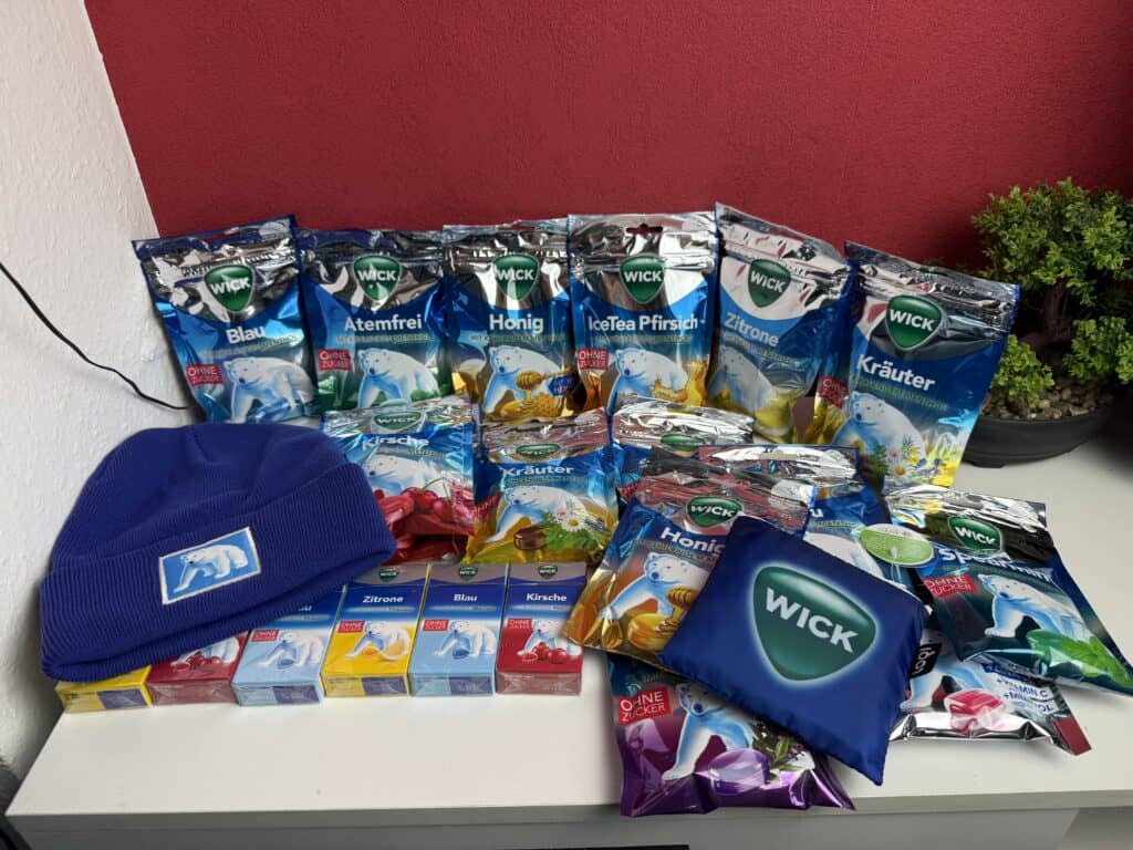 Der Inhalt des Wick Adventskalender