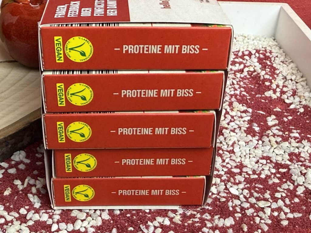 Die andere Seite der Verpackung von Fredz