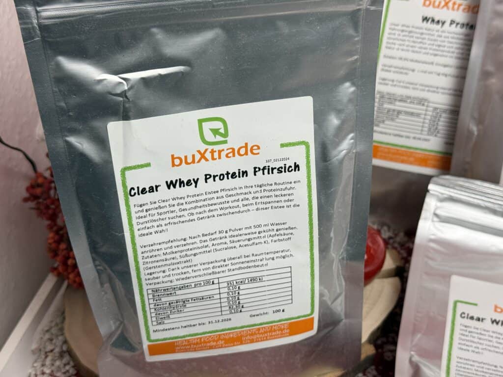 Das Buxtrade Whey Protein, Clear Whey Pfirsich