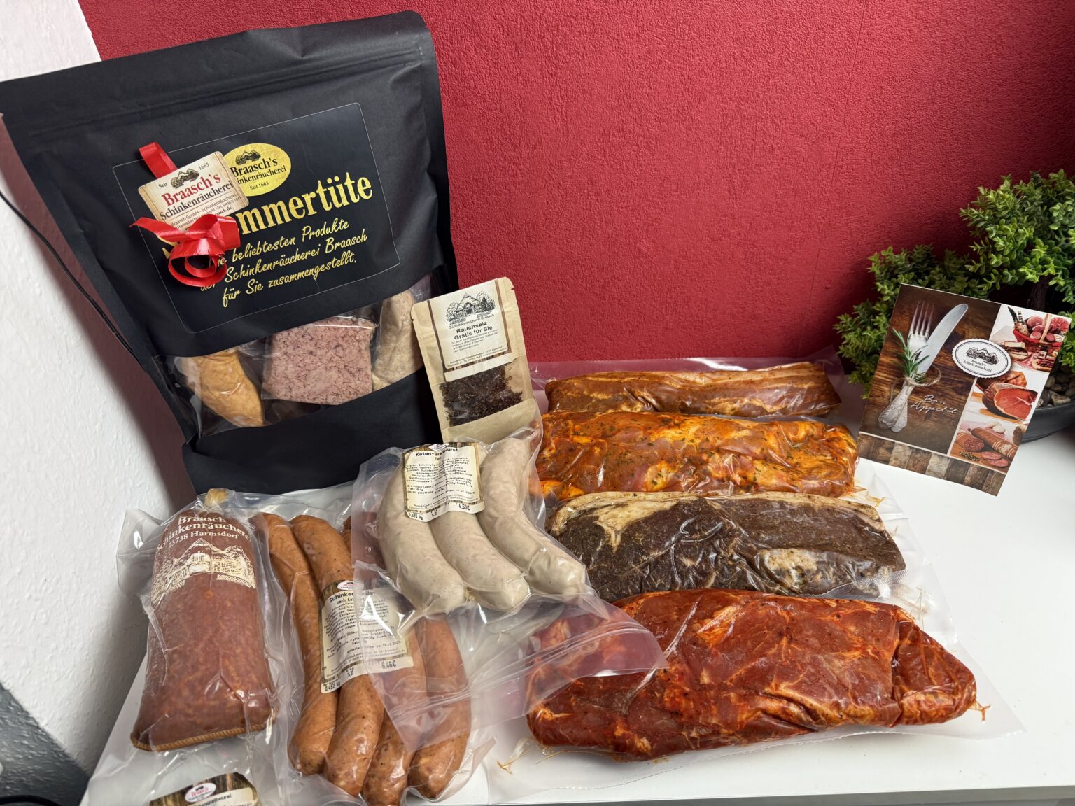 Mein leckeres Paket von der Schinkenräucherei Braasch