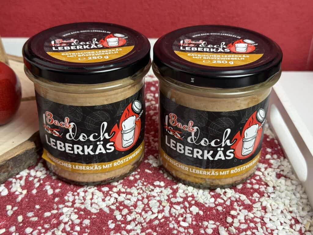 Iss doch Wurscht Leberkäse im Glas die Sorte Bayrischer Leberkäse