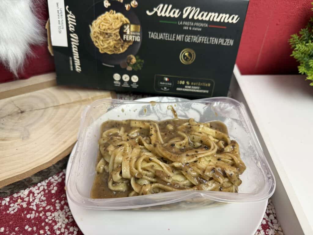 Die Sorte Tagliatelle mit getrüffelten Pilzen