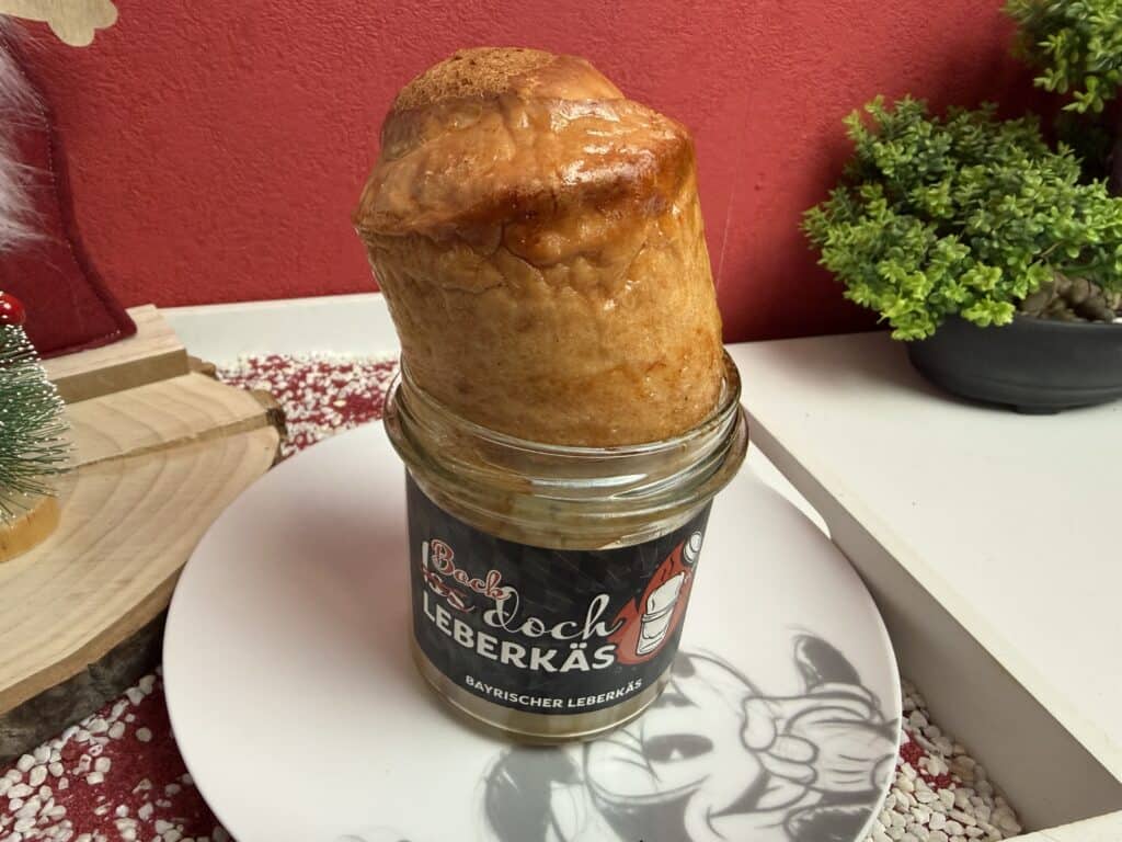 So sieht der Iss doch Wurscht Leberkäse aus, wenn er aus dem Ofen kommt