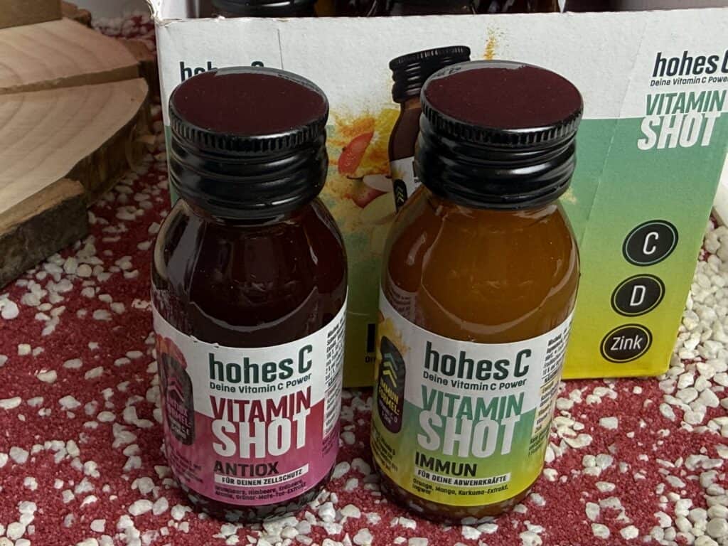 Meine beiden Sorten des Hohes C Vitamin Shots