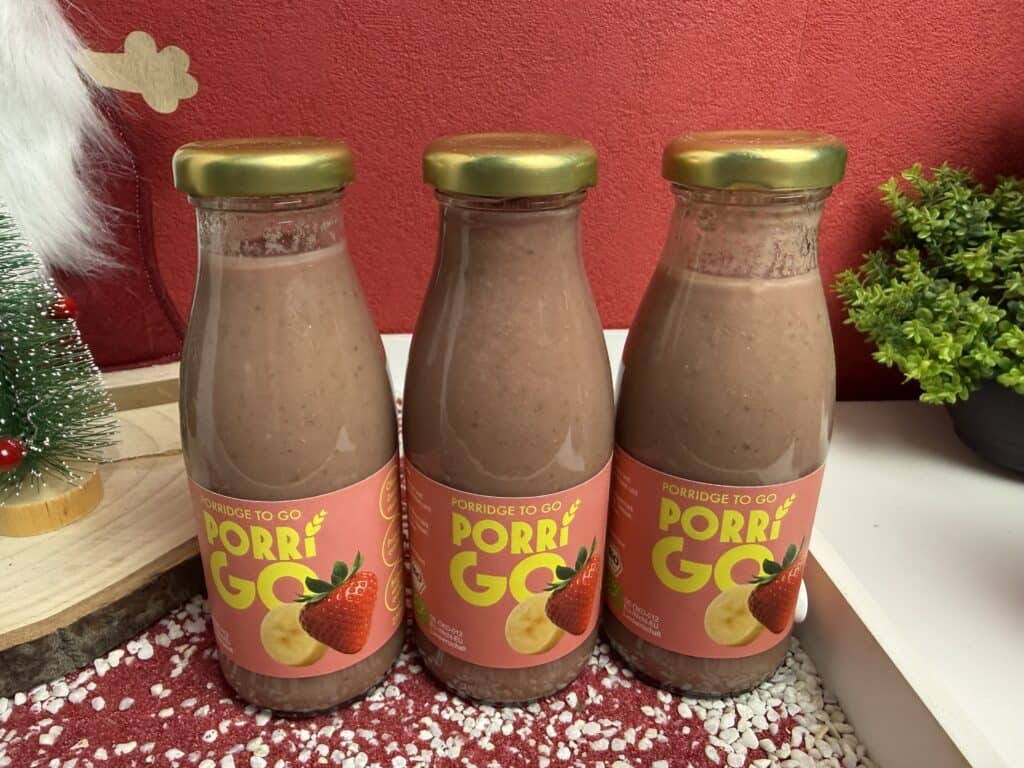 Porri Go, die Sorte Erdbeere-Banane