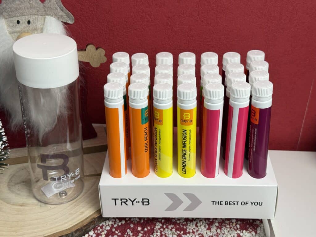 Das TRY B Getränkekonzentrat in den verschiedenen Sorten