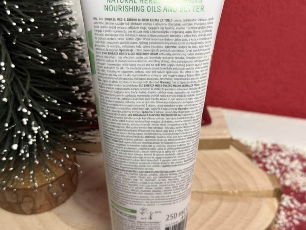 Biobaza Body Cream Bees & Oats, alle Informationen
