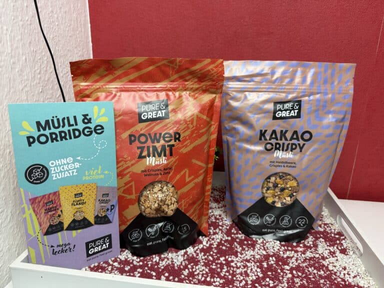 Meine beiden Sorten des Pure & Great Müsli