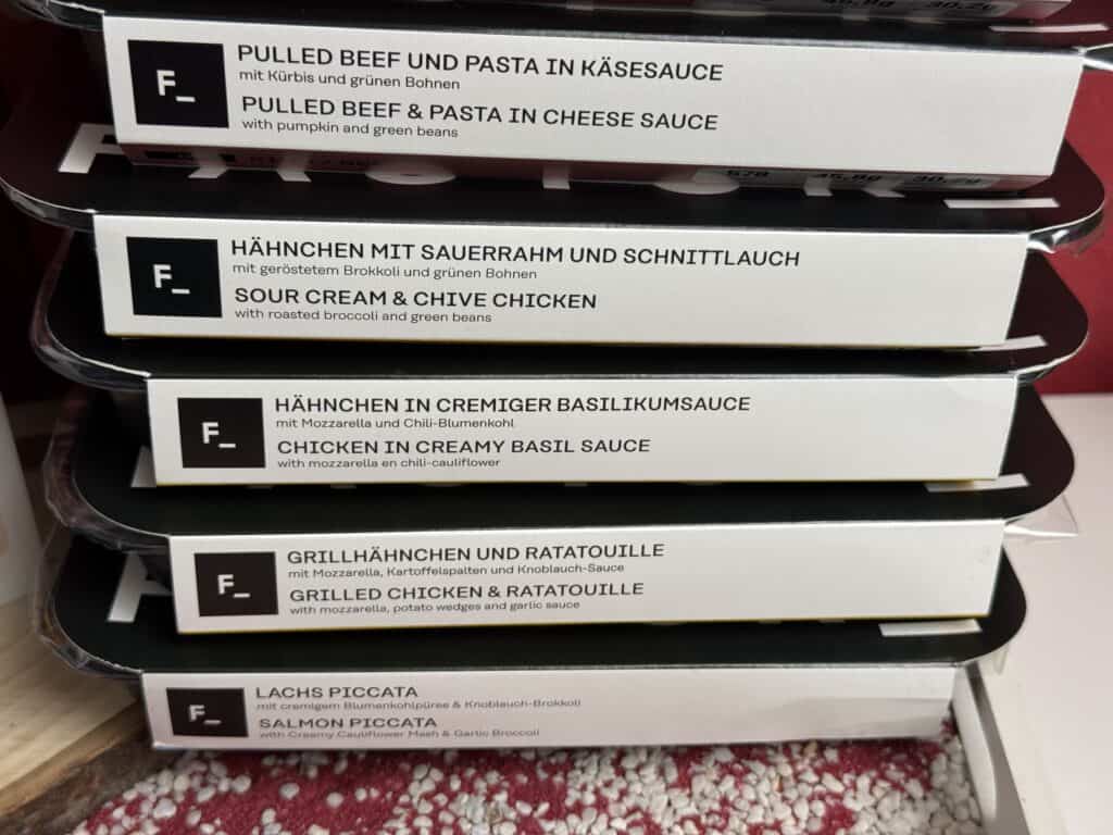 Und noch weitere Gerichte von Factor Meals