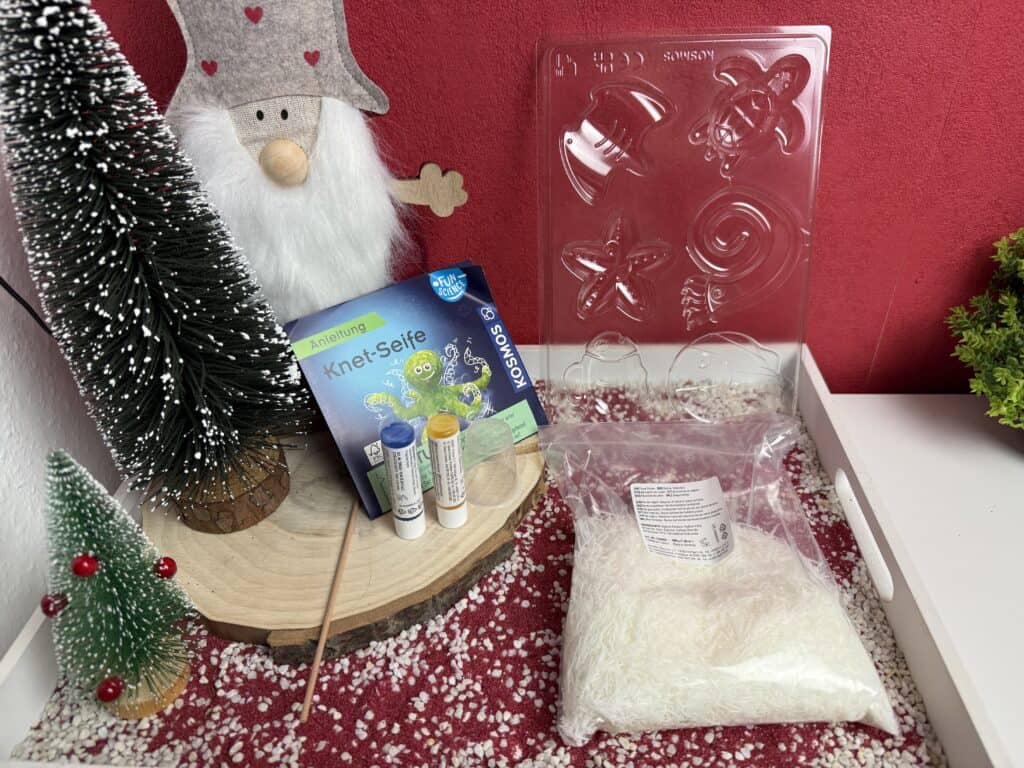 Der Inhalt des Kosmos Knet Seife Set