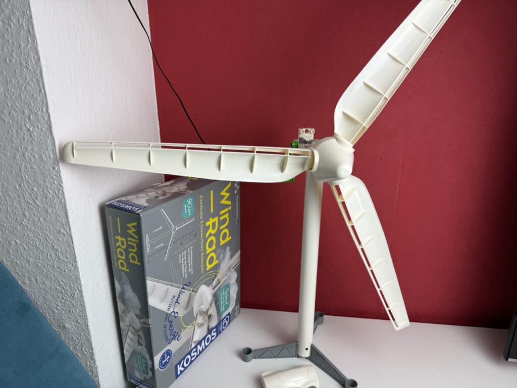 So sieht das Kosmos Windrad aufgebaut aus