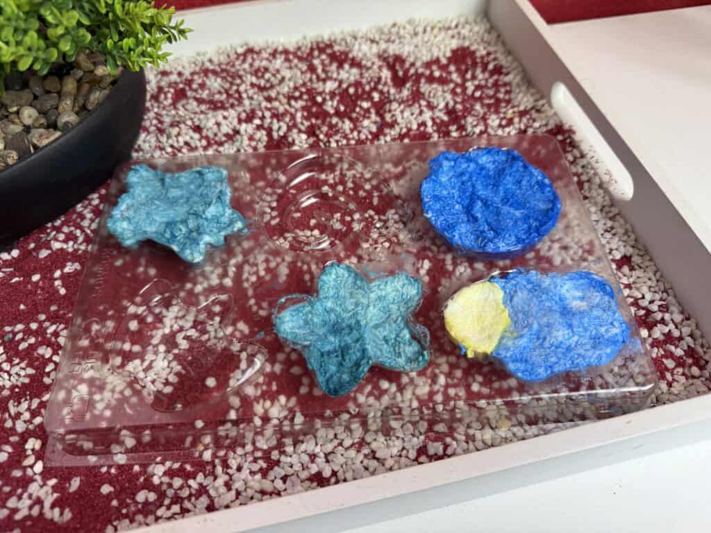 Die Kosmos Knet Seife zum Aushärten in der Form