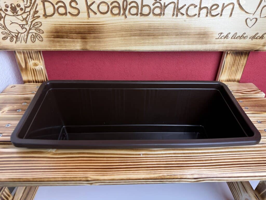 Der Blumentopf des KlaSa Kreativwerkstatt großes Blumenbänkchen