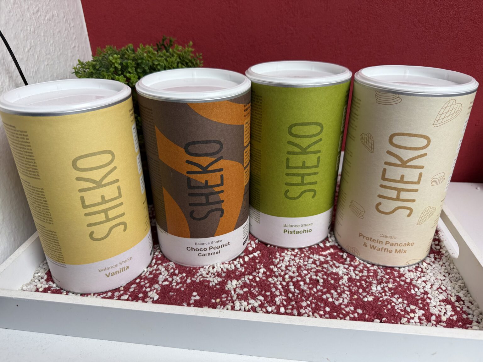 Meine Shakes sowie der Protein Pancake & Waffle Mix von Sheko