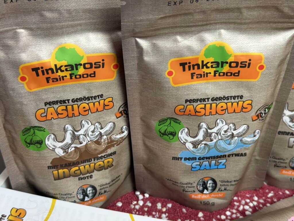 Die Tinkarosi Fair Food Cashews Ingwer und Salz