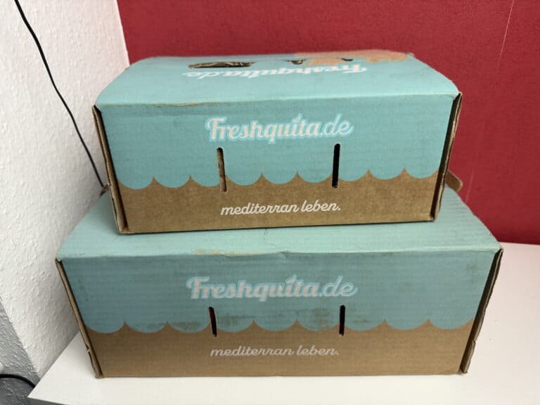 Meine zwei Obst- und Gemüseboxen von Freshquita